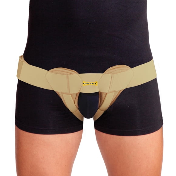 URIEL Ceintures Doubles pour Hernie Inguinale de l'Aine pour Hommes - Ceinture pour Hernie Inguinale, Ceinture de Soutien de l'Aine, Ceinture de Soutien pour Hernie, Soutien pour Hernie de l'Aine, Grand