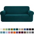 thumbnail image 1 of CHOK 2024 1-Piece Checks Stretch Sofa Cover Slipcover Couch Cover  Chair  Light Gray, 1 of 6