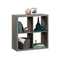 thumbnail image 3 of Bowery Hill Modern Engineered Wood 4-Cube Organizer in Mystic Oak, 3 of 8