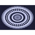 thumbnail image 1 of Ahgly Company Tapis Rectangulaire Lavable en Machine, Bleu Nuit, 5 Pieds x 7 Pieds, 1 of 7