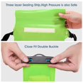 thumbnail image 4 of MATEPROX Waterproof Phone Pouch, Universal Water Proof Case Bags with Lanyard/Arm/Waist Strap, 2 Packs, 4 of 6