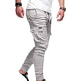 thumbnail image 2 of KIHOUT Mens Fashion Joggers Sports Pants - Drawstring Loose Cargo Pants Sweatpants Trousers, 2 of 3