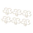 thumbnail image 2 of Estink Mini Pinces à Papier en Forme de Fleur, Or, 100 Unités, 2 of 8