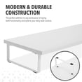 thumbnail image 4 of MotionGrey Support Surélevé pour Moniteur, Étagère Ergonomique de Bureau de 39,4 Pouces et Support de Table pour Ordinateur Portable, Ordinateur, MacBook, Portable, PC - Blanc, 4 of 7