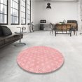 thumbnail image 4 of Ahgly Tapis Rectangulaire Lavable en Machine Intérieur Transitionnel Rose, 7 Pieds x 9 Pieds, 4 of 7