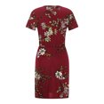 thumbnail image 4 of Robe d'Été pour Femmes 2024 Mode Grande Taille Décontractée Col Rond Bretelles Manches Courtes Imprimé Floral Robe Ample avec Poche Rabais de 50 % Liquidation!, 4 of 7