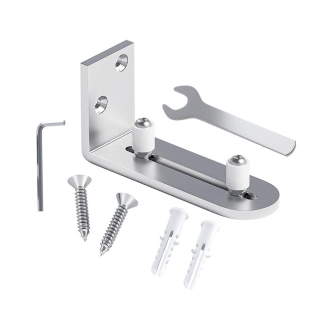 Siruishop Guide de Sol de Porte Robuste Durable pour Mur de Grange Armoire Porte de Grange