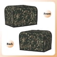 thumbnail image 3 of Toaster Cover 2 Slice Camouflage Dustproof Bread Maker Cover Fingerprint Bakeware Protection Wide Slot Toaster Bag Reusable Kitchen Small Appliance Cover TC278, 3 of 6
