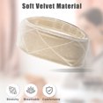 thumbnail image 4 of Unique Bargains Bande de Fixation 2 Pcs, Velours pour Fixer les Perruques, Ajustable, Antidérapante, Retient les Cheveux au Dos Beige, 4 of 7