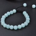 thumbnail image 3 of Natural Healing Power Gemstone Crystal Beads Unisex Adjustable Macrame Bracelets 8mm,Amazonite, 3 of 4
