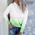 thumbnail image 2 of Penkiiy Chandails à Capuche pour Femmes Mode Chandails Décontractés pour Femmes Sweat à Capuche Patchwork Blouse à Capuche pour Dames Pull Vert Vêtements Y2K, 2 of 4