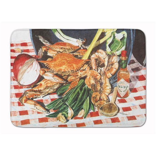 Carolines Treasures 8537RUG Crab Boil Machine Washable Memory Foam Mat