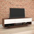 thumbnail image 4 of Nexera 60 inch Sequence TV Stand, Walnut & White, 4 of 6
