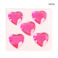 thumbnail image 4 of Heart Rhinestone Stickers Acrylic Crystal Gems Portable Fashionable Acrylic Crystal Multipurpose Decorative Handheld Clothes Scrapbooking DIY Crafts Necklace Peach Red, 4 of 6
