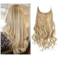 thumbnail image 5 of 1pcs Extensions de Cheveux Longs Bouclés Ondulés, Perruque Réglable Extension de Cheveux Longs Ondulés Perruque Synthétique Mise à Niveau dans les Postiches Extensions de Cheveux Invisibles Fil Noir, 5 of 5