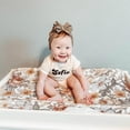 thumbnail image 1 of Lubelski Cradle Sheets Flower Print Removable Blend Fabric Mattress Changing Pad Cover for Bassinet Mattress, 1 of 12