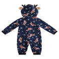 thumbnail image 2 of Christmas Matching Family Loungewear Hoodie Pattern Zipper Romper, 2 of 6