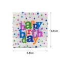thumbnail image 2 of TIMIFIS Disposable Tableware Birthday Party Party Disposable Paper Plates and Cups Colorful Balloons Tablecloth Camping Picnic Set Kitchen Appliances, 2 of 3