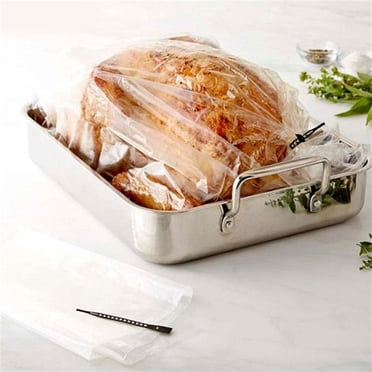 WRXMIJNHGSA Closure Bags & lids & Boxes Under $5 5pcs Brining Bags For Turkey 20"×25.6" Holds Up 35lb No Material Thickened Brine Bags With 2 Cotton Strings For Marinating