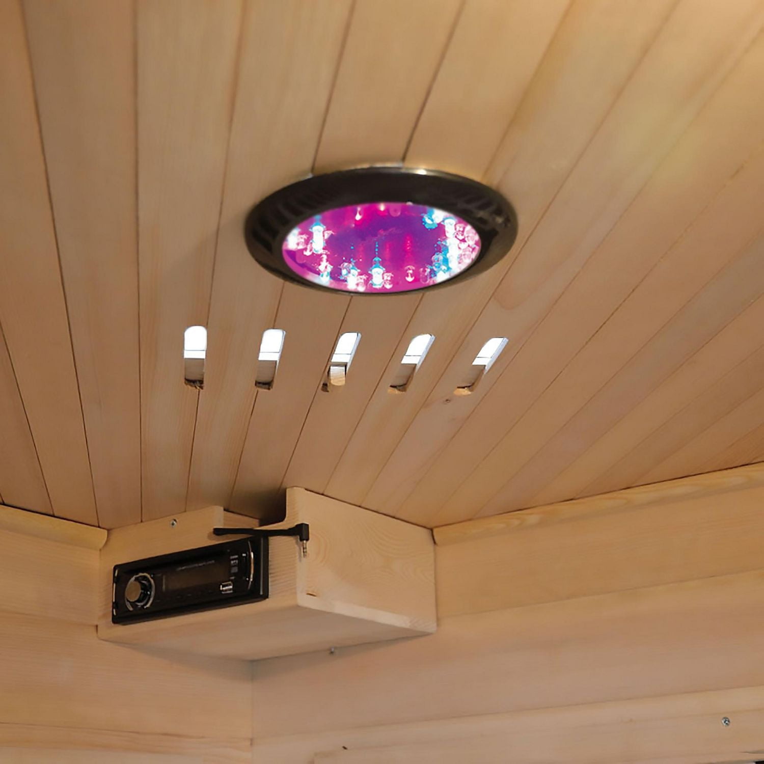 Sauna infrarouge Hemlock pour 1-2 personnes avec 5 radiateurs en carbone