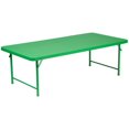 thumbnail image 1 of 30''W x 60''L x 19''H Kid's Granite White Plastic Folding Table, 1 of 9