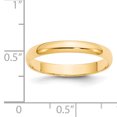 thumbnail image 3 of Bague Demi-Ronde Légère en Or Jaune 14K 3 mm Taille 11,5, 3 of 3