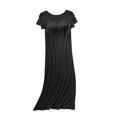thumbnail image 1 of AherBiu Nuisettes pour Femmes avec Soutien-Gorge Intégré Manches Courtes Col Ras du Cou Pyjamas Vêtements de Nuit Confortables Doux Longue Robe de Nuit, 1 of 6