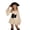 Beige, variant on Girls Dress Off Shoulder Fairy Halloween Flowy Bell Sleeve Ruffle Tie Straps Party Dress 3-12 Years