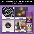 thumbnail image 3 of Aleene's Crystal Clear Tacky Spray Adhesive, 11 oz, Multipurpose, Dries Clear, Permanent Bond for Paper, Photos & Crafts, 3 of 7