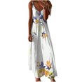 thumbnail image 1 of Birdeem Robes pour Femmes Mode Décontractée Confort Aguichant Imprimé Camis Sans Manches Robe à Col en V, 1 of 12