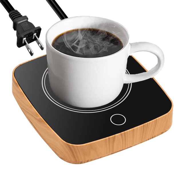 QJUHUNG Coffee Mug Warmer Coffee Cup Warmer for Desk with 3 Temperature Control 104℉/122℉/131℉ Coffee Warmer with Auto Shut off for Coffee Milk Tea Beverage (Pink)