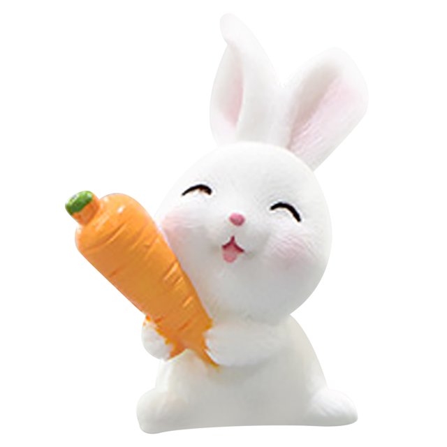 Small Cute Rabbit Gardening Succulents Resin Decorative Ornaments