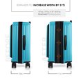 thumbnail image 2 of StorageBud 22" Lightweight Luggage Suitcase, Hard Shell Carry On Luggage Set Spinner Wheels (checked), Teal, 2 of 6