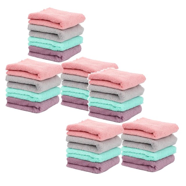 Oleegame 2PC Ten Dollar Items Absorbent Corals Dish Rag Wipe Wiping Towel Sink Cloth Home Kitchen Clean Cleaning Supplies