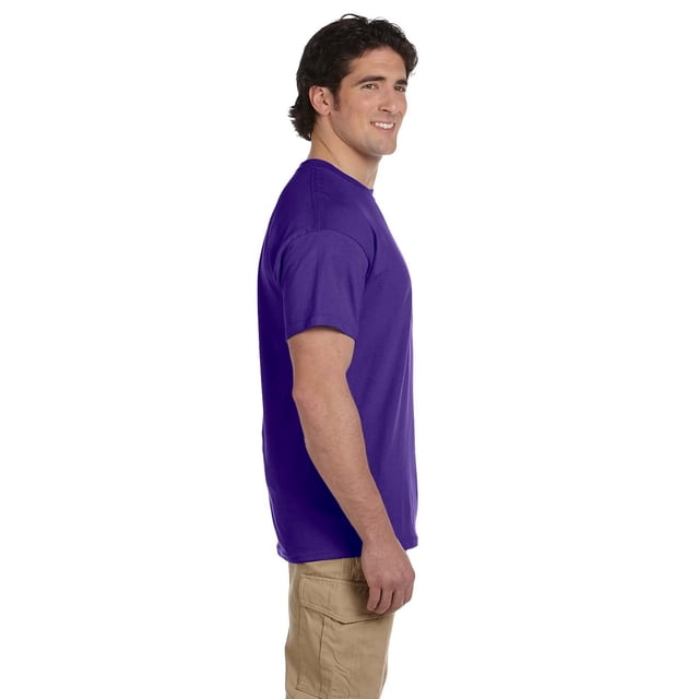 Hanes 5170 Comfortblend Ecosmart T-Shirt à Col Rond pour Hommes Taille 3X, Violet.