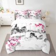 thumbnail image 2 of YST Japanese-Style Comforter Set Cherry Blossoms 7pcs Bed in a Bag, Full Size, 2 of 5