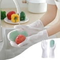 thumbnail image 1 of Reusable Dishwashing Gloves with Scrubber Palm | Rubber Kitchen Cleaning Gloves for Hand Protection | Household Wash Gloves for Utensils Pots Plates Cookware, 1 of 8