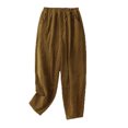 thumbnail image 1 of Birdeem Womens Fashion Solid Color Casual Elastic Waist Pockets Long Pants, 1 of 8