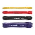 thumbnail image 4 of TOMSHOO Ensemble de 4 Bandes de Résistance à Intensités Variables : Jaune (8-15 Lb), Rouge (15-35 Lb), Noir (25-65 Lb), Violet (35-85 Lb) - Comprend un Sac de Transport et un Manuel pour un Entraînement de Mise en Forme Amélioré, 4 of 6