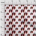 thumbnail image 2 of oneOone Popeline de Coton Rouge Tissu Matière de Robe Virus Médical Tissu Imprimé Tissu au Mètre 42 Pouces de Large, 2 of 4