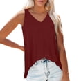 thumbnail image 1 of LSLJS Women's Front and Back V Neck Flowing Summer Beach V Neck Tank Top, Womens Tank Tops, 1 of 9