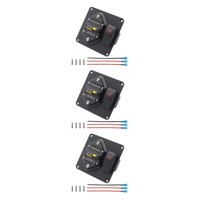 relayinert Circuit Breaker With Boat Rocker Switch ON-OFF Circuit Breaker With Boat Rocker Panel Panel Switch Switch Reliable Safe 100A 3Set