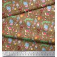 thumbnail image 3 of Soimoi Polyester Crepe Fabric Balloon & Cute Animals Kids Print Sewing Fabric Yard 42 Inch Wide, 3 of 3