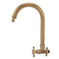 thumbnail image 1 of Outdoor Kitchen Sink Faucet, 360 Degree Rotation Single Cold Water Garden Outdoor Faucet, Antique In Wall Frost Crack Prevention Flexible Neck Laundry Room Tap Bar Faucet Tap, 1 of 8