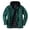 ZD-Green, variant on cllios Mens Quilted Lined Flannel Hooded Jacket Prime Day Deals, Plaid Button Down Shirts Zipper Hoodie Jacket Double Closure Windproof Outdoor Work Shacket Jackets