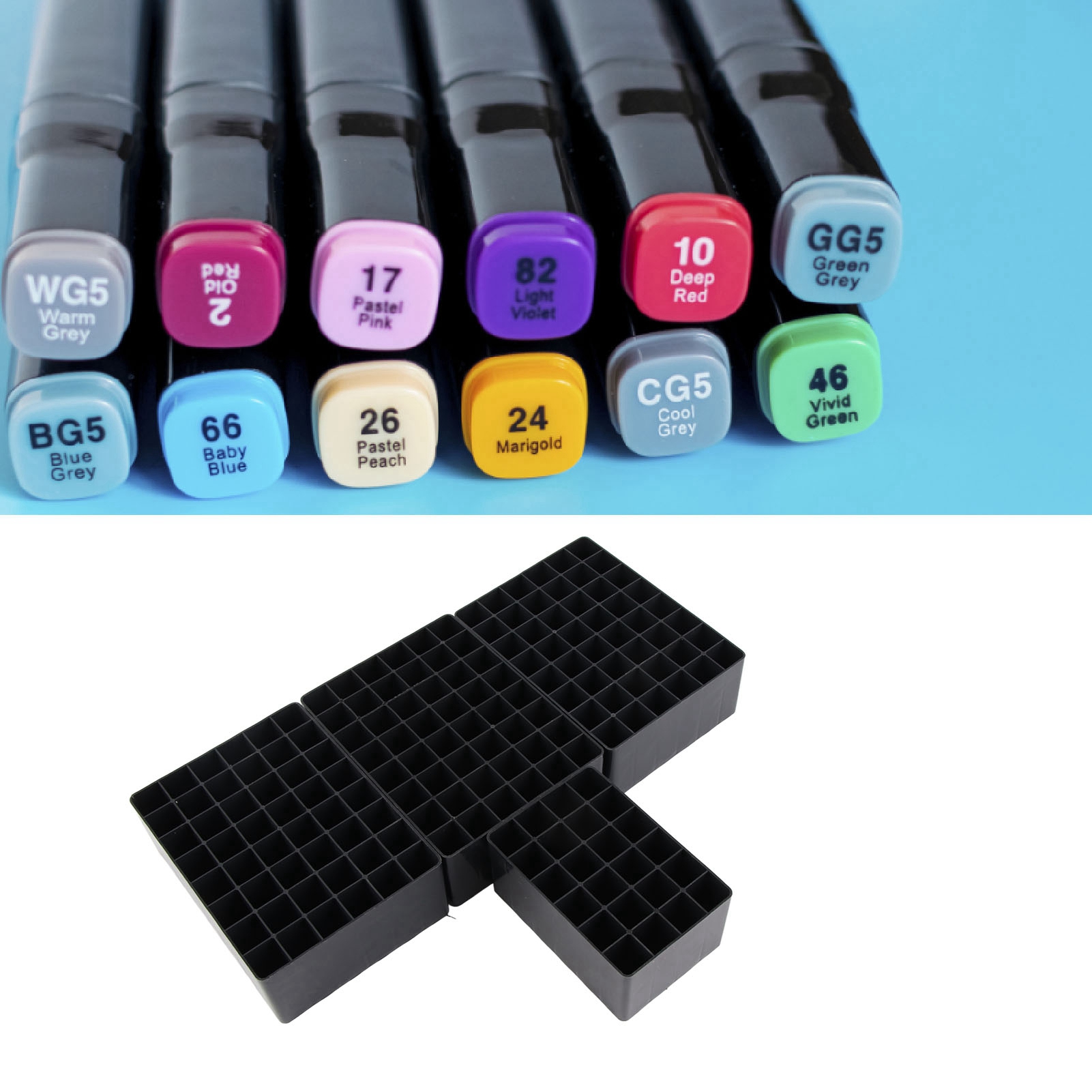 Marker Storage Bag, 168 Slots Marker Case Prevent Slip  for Outdoor