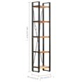 thumbnail image 4 of vidaXL 5-Tier Bookcase 40x30x180 cm Solid Acacia Wood, 4 of 5