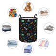 thumbnail image 4 of Cauagu Gamepads Print Waterproof Foldable Laundry Hamper Bucket with Handles for Storage Bin & Kids Room & Home Organizer-Medium, 4 of 6