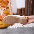 thumbnail image 4 of WLOELOEW Hollow Out Platform Sandals For Women In White Wedge Heel Pu Material Foot Length 10.24 Inches Us Size 9, 4 of 5