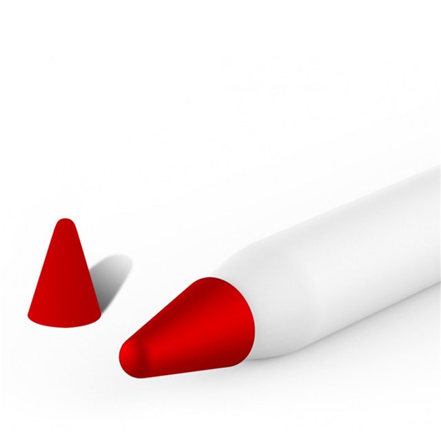 Pencil Tip Cover Silica Gel Soft Wearproof Pen Nib Writing Protection AccessoriesRed For